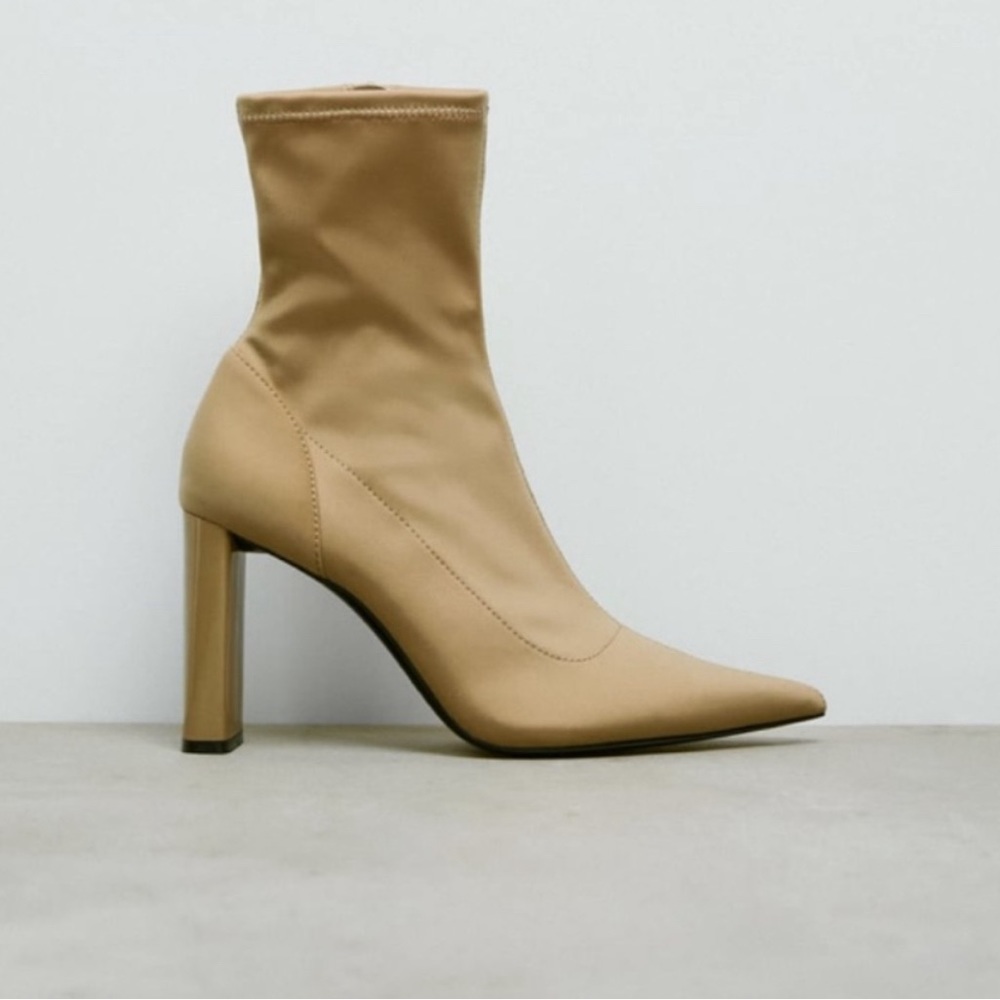 Zara Pointed Sock Heel